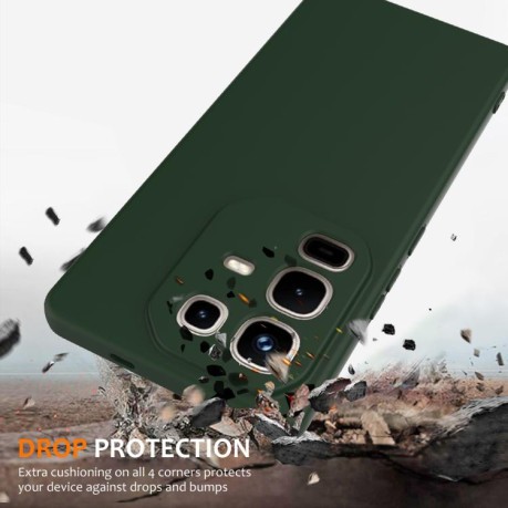 Силиконовый чехол Shockproof Silicone Magsafe для Infinix Note 50 4G / 50 Pro 4G - зеленый