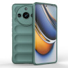 Силиконовый чехол Magic Flannel для Realme 11 Pro 5G/11 Pro+ 5G - зеленый