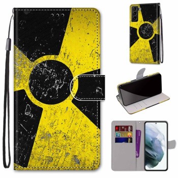 Чохол-книжка Coloured Drawing Cross для Samsung Galaxy S22 Plus 5G - Yellow and Black Signs