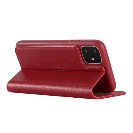 Кожаный чехол-книжка GEBEI для iPhone 11 Pro Max - красный