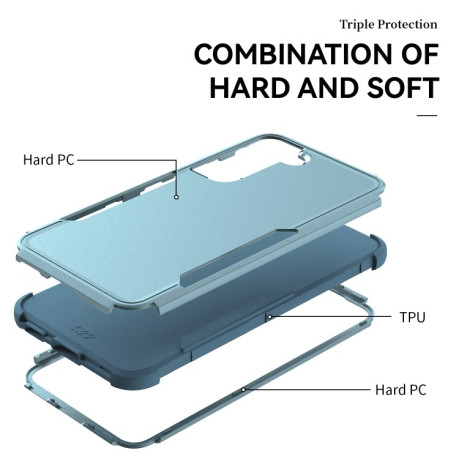 Противоударный чехол EsCase durable для Samsung Galaxy S22 Plus 5G - голубой