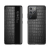 Чохол-книга Crocodile Texture Display для Samsung Galaxy S21 Plus - чорний