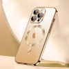 Чехол SULADA MagSafe Plating TPU на iPhone 15 Pro Max - золотой