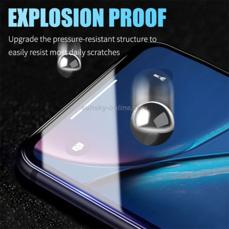 Защитное гибкое стекло 3D Full Glue на Samsung Galaxy A71/M51/ Note 10 Lite - черное