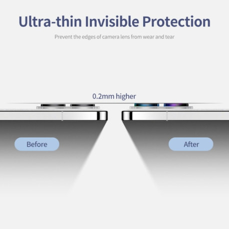 Защитное стекло на камеру ENKAY Hat-Prince 9H для OnePlus 12 - черное