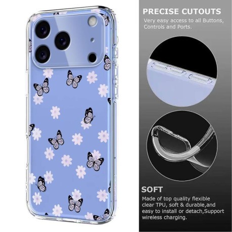 Чохол Flower Pattern Painted для iPhone 17 Pro Max - кольоровий