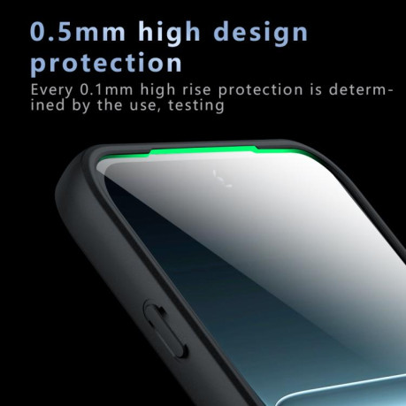 Противоударный чехол Armor Precise Hole PC Hybrid TPU для OnePlus 13T - черный
