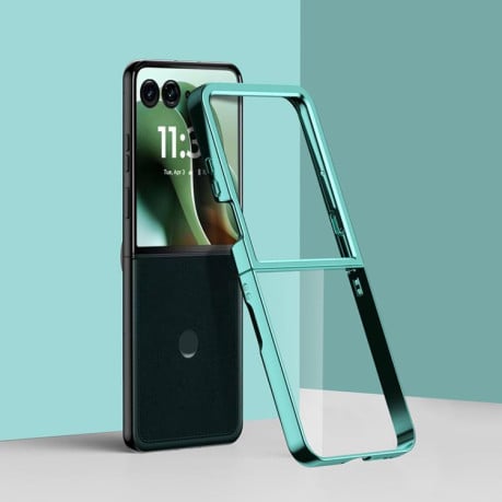 Чехол 6D Electroplating для Motorola Razr 60 Ultra - зелений