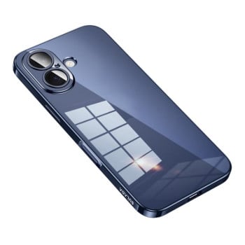 Чехол SULADA Shine Through Series Plating на iPhone 17 - голубой