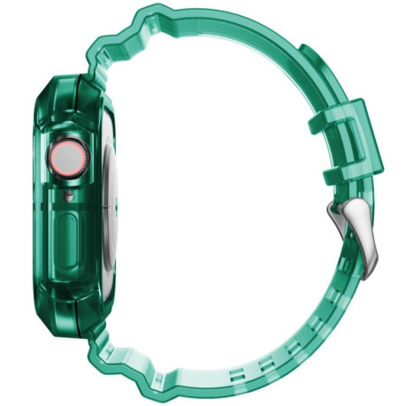 Спортивный ремешок Transparent для Apple Watch Series 8/7 41mm / 40mm / 38mm - зеленый