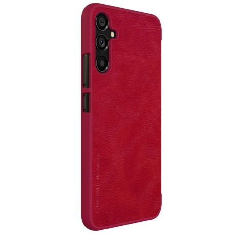 Кожаный чехол-книжка Nillkin Qin Series для Samsung Galaxy A34 5G - красный