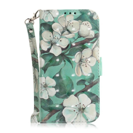 Чохол-книжка Crystal 3D Shockproof Protective Leather для Samsung Galaxy S24 FE 5G - Flower