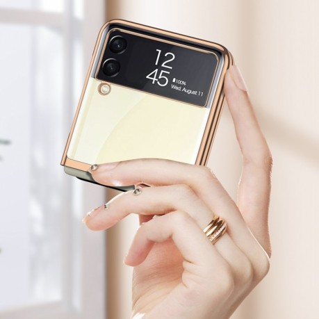Противоударный чехол GKK Phantom для Samsung Galaxy Z Flip3 5G - золотой