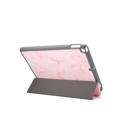 Противоударный чехол EsCase Marble Texture   на iPad 9/8/7 10.2 (2019/2020/2021) - розовый
