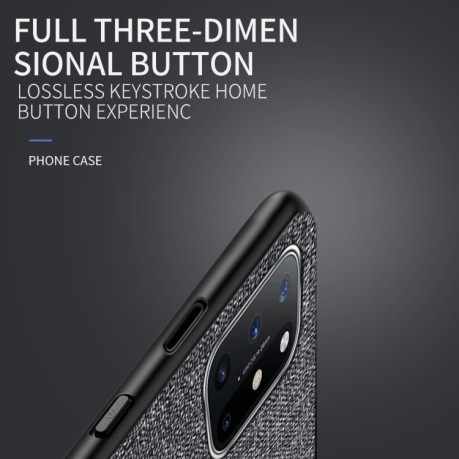 Чохол протиударний Cloth Texture на Samsung Galaxy A72 - чорний