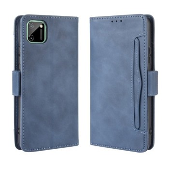 Шкіряний чохол-книжка Wallet Style Skin на Realme C11 - синій