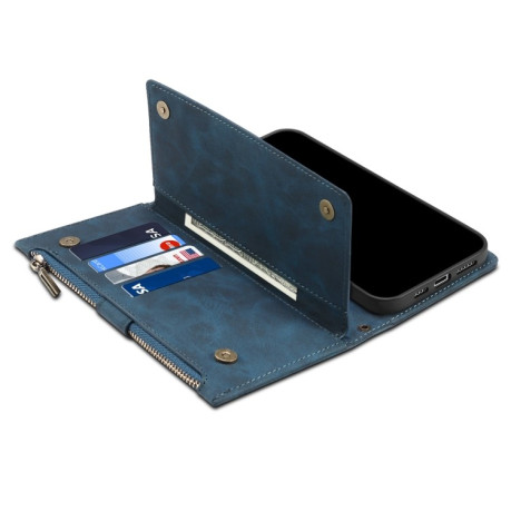 Чехол-кошелек Retro Frosted для Samsung Galaxy S21 FE 5G - синий