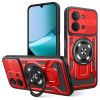 Противоударный чехол Armor Rotating Holder MagSafe для Xiaomi Redmi 15C 5G / 4G Global 171mm — красный
