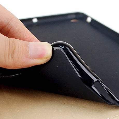 Шкіряний Чохол Plaid Texture TPU чорний для iPad Air 2