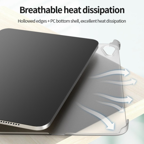 Чехол-книжка Matte Translucent Deformation для iPad mini 6 - золотой