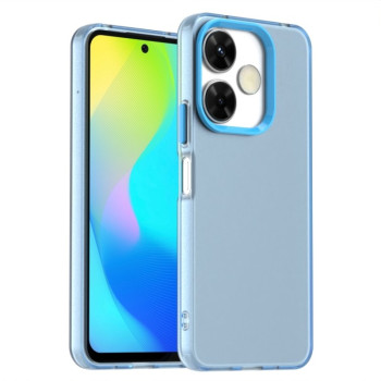 Чехол Candy Series гибрид с усиленными бортиками на Xiaomi Poco M6 4G - синий