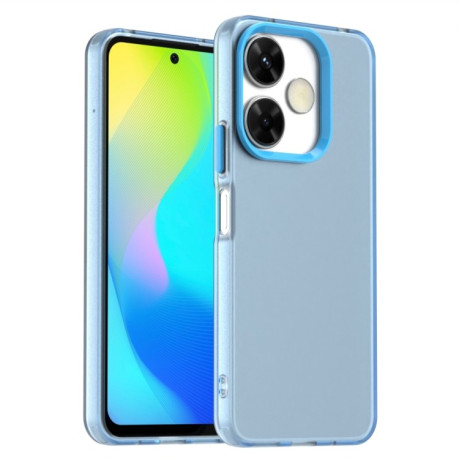 Противоударный чехол Candy Series для Xiaomi Poco M6 4G - синий