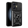 Противоударный чехол Camera Sliding для Realme C55 4G - черный