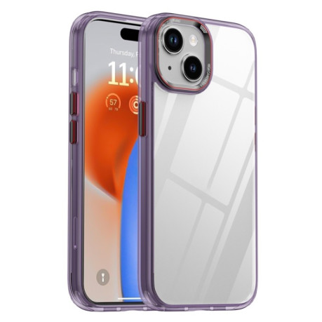 Противоударный чехол iPAKY MG Series для iPhone 15 - фиолетовый