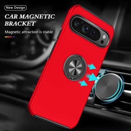 Противоударный чехол HMC 360 Degree Rotating Holder для Google Pixel 9 Pro - красный