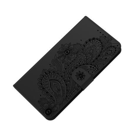 Чехол-книжка Peacock Embossed на Samsung Galaxy M51 - черный