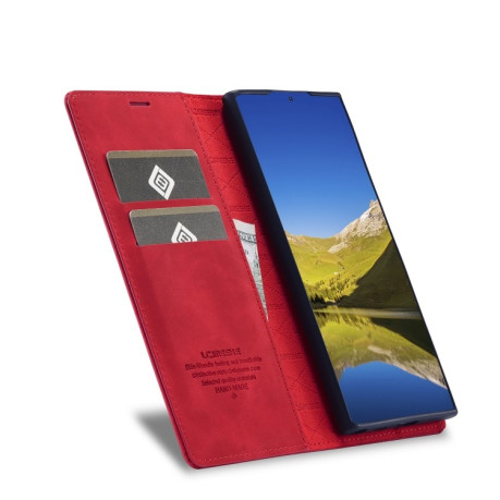 Чохол-книжка LC.IMEEKE Soft для Samsung Galaxy S22 - червоний