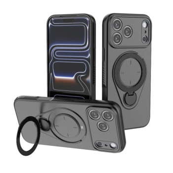 Чохол Ring Shield MagSafe з кільцем-тримачем 360° на iPhone 18 Pro Max / 17 Pro Max — чорний