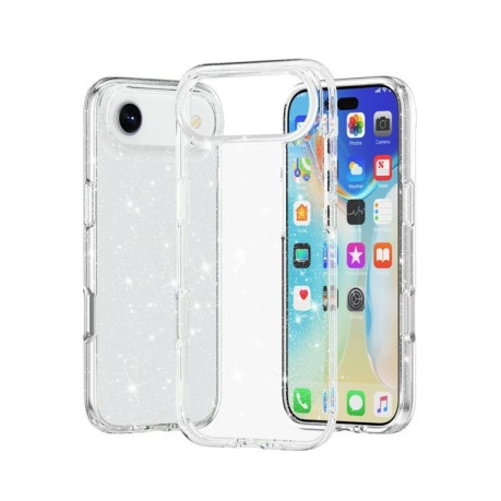 Протиударний чохол Terminator Style Glitter для iPhone 17 - білий