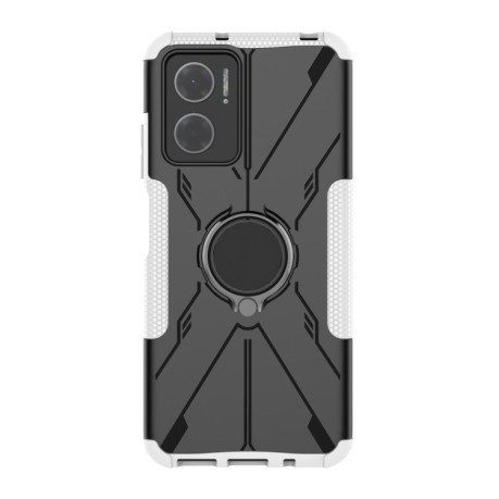 Противоударный чехол Machine Armor Bear для Xiaomi Redmi Note 11E/Redme 10 5G - белый