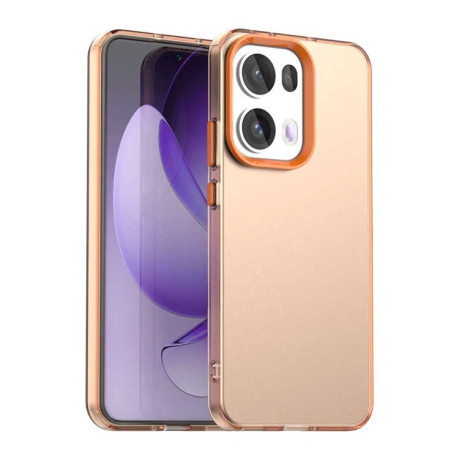 Противоударный чехол Candy Series для OPPO Reno13 Pro 5G Global - оранжевый