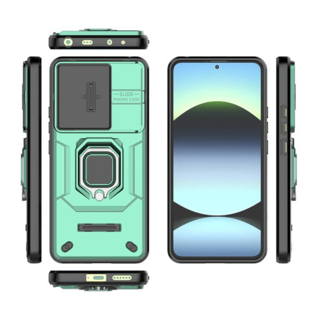 Протиударний чохол Sliding Camshield для Redmi Note 14 4G - зелений