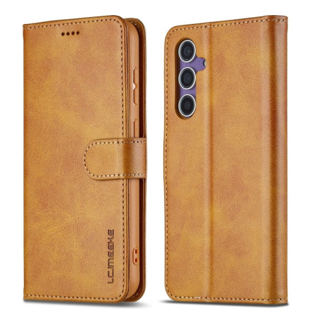 Чохол книжка LCIMEEKE Calf Texture для Samsung Galaxy A16 5G - коричневий