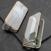 Двосторонній магнітний чохол Adsorption Metal Frame для iPhone 11 Pro - золотий