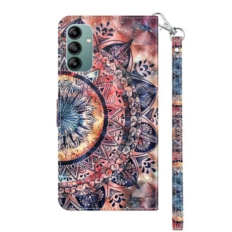 Чехол-книжка 3D Painting Leather для Samsung Galaxy A04s - Colorful Mandala