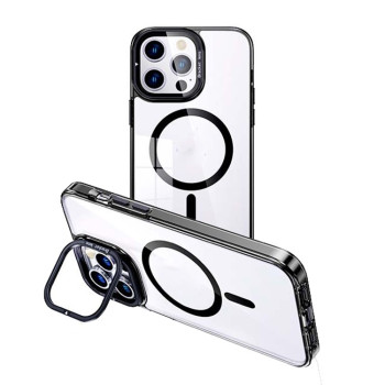 Протиударний чохол MagSafe Magnetic Holder для iPhone 15 Pro Max - чорний