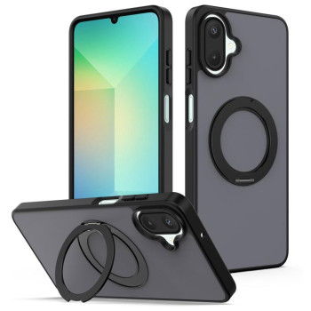Магнітний чохол Escase Skin Feel з поворотною підставкою на Samsung Galaxy A08 / A07 4G&amp;5G — чорний