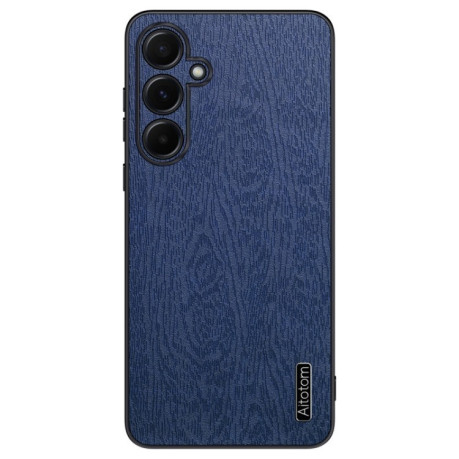 Чохол Tree Bark Leather Shockproof для Samsung Galaxy A55 - синій