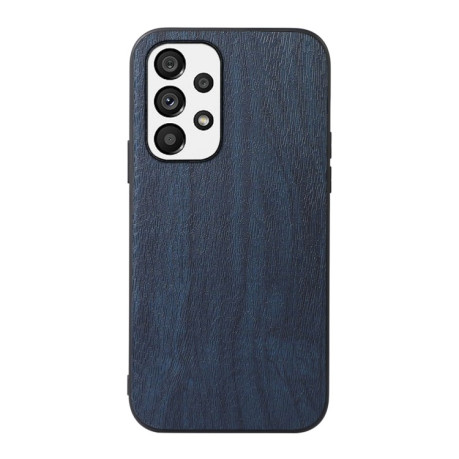 Противоударный чехол Wood Texture для Samsung Galaxy A23 4G - синий