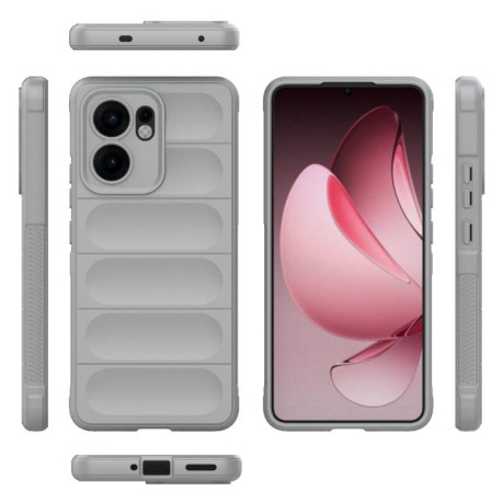 Силіконовий чохол Magic Flannel для OPPO Reno13 F/Reno13 FS- сірий