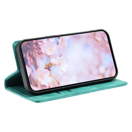 Чохол-книжка з тисненням Totem Embossed на Samsung Galaxy A17 5G - зелений