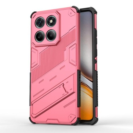 Противоударный чехол Punk Armor для Motorola Edge 60 Fusion 5G - светло-красный