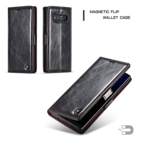 Шкіряний чохол-книга CaseMe 003 Series з магнітною кришкою на Samsung Galaxy Note 8