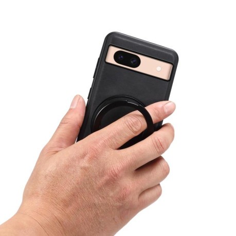 Чохол Denior A14 Skin Feel Rotating Holder MagSafe для Google Pixel 8a - чорний