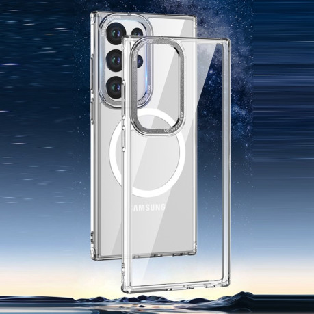 Противоударный чехол Wlons Ice Crystal (MagSafe) для Samsung Galaxy S23 Ultra 5G - серебристый