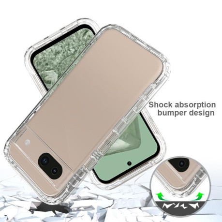 Чехол Shockproof Clear Gradient PC + TPU для Google Pixel 8a - красный